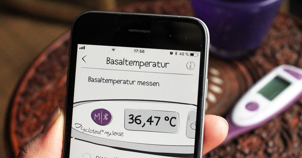 cyclotest mySense Basalthermometer & App mit Basaltemperatur Anzeige