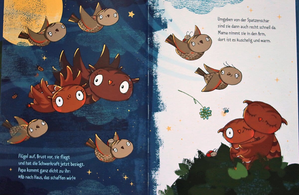 Die kleine Eule fliegt zu den Sternen - Kinderbuch ab 2 Jahre